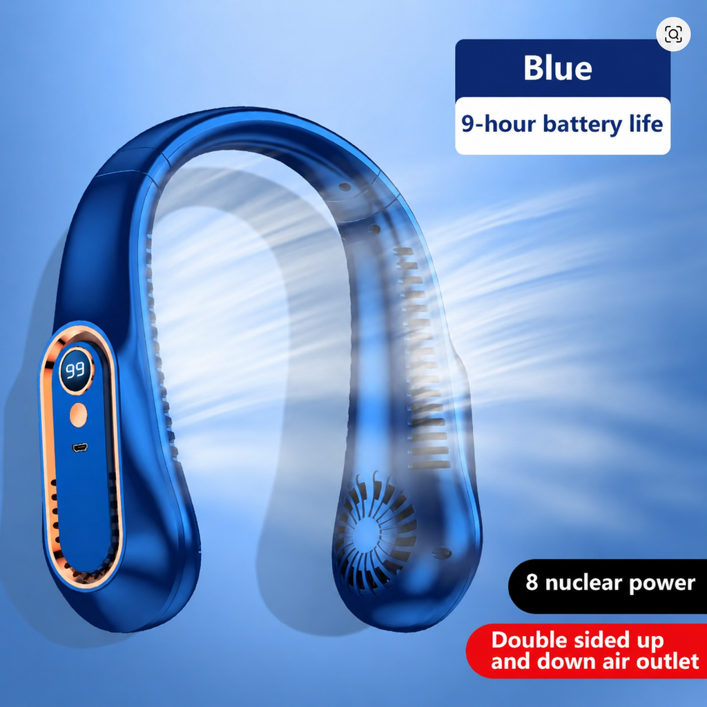 BreezeLoop™ Hands-Free Bladeless Neck Fan