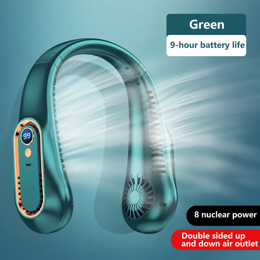 BreezeLoop™ Hands-Free Bladeless Neck Fan