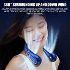 BreezeLoop neck fan ergonomic curve for comfort