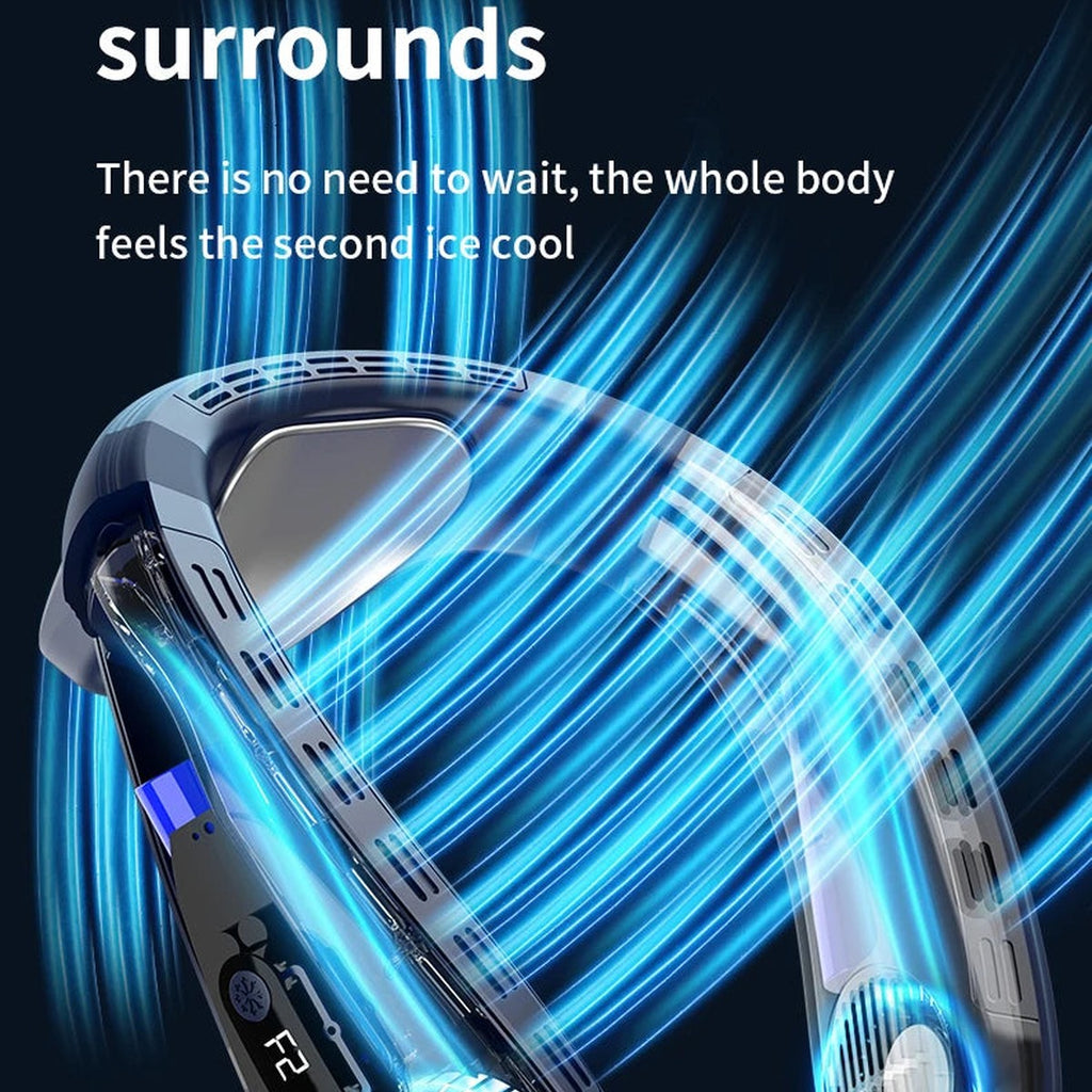 720° turbo cold airflow wraps your neck
