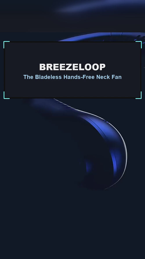BreezeLoop neck fan demo — 9:16 vertical